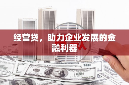 八德经营贷，助力企业发展的金融利器