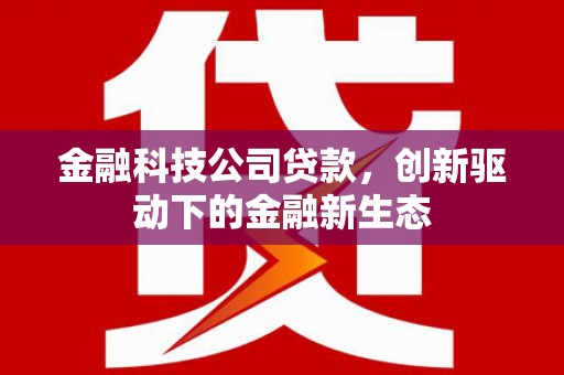 八德金融科技公司贷款，创新驱动下的金融新生态