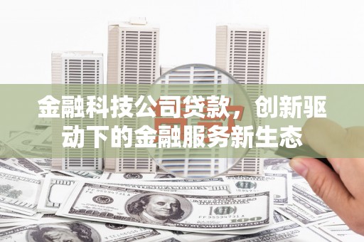 八德金融科技公司贷款，创新驱动下的金融服务新生态