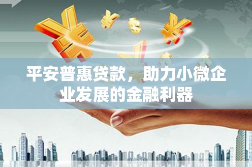 八德平安普惠贷款，助力小微企业发展的金融利器
