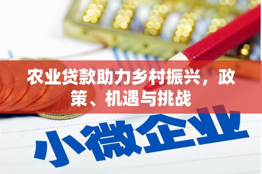 八德农业贷款助力乡村振兴，政策、机遇与挑战