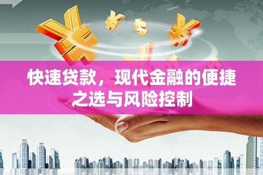 八德快速贷款，现代金融的便捷之选与风险控制