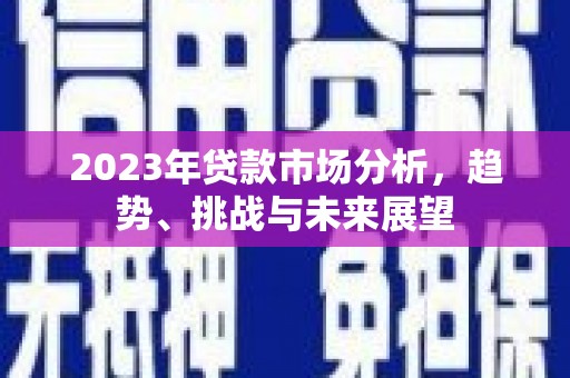 八德2023年贷款市场分析，趋势、挑战与未来展望