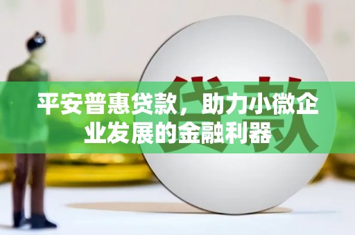 八德平安普惠贷款，助力小微企业发展的金融利器