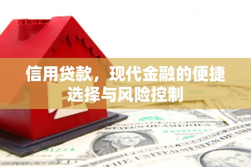 八德信用贷款，现代金融的便捷选择与风险控制