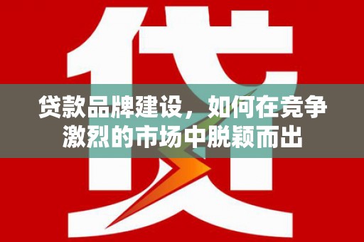 八德贷款品牌建设，如何在竞争激烈的市场中脱颖而出