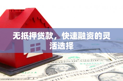 八德无抵押贷款，快速融资的灵活选择