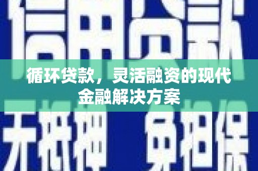 八德循环贷款，灵活融资的现代金融解决方案