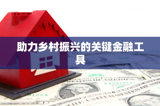 八德助力乡村振兴的关键金融工具