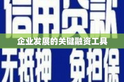八德企业发展的关键融资工具