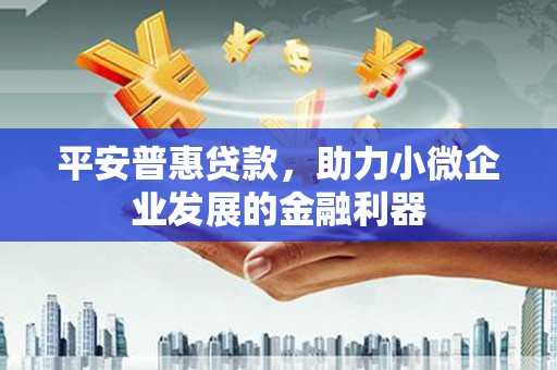 八德平安普惠贷款，助力小微企业发展的金融利器