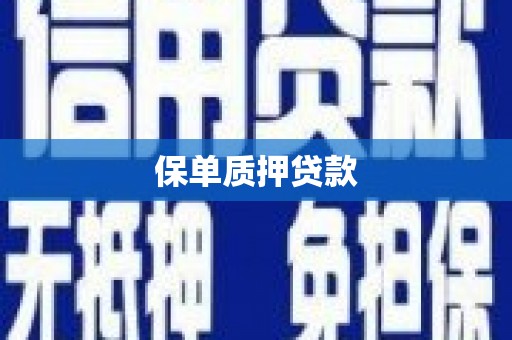 八德保单质押贷款