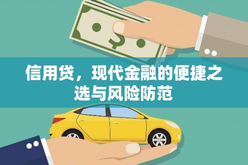八德信用贷，现代金融的便捷之选与风险防范
