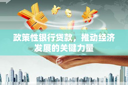 八德政策性银行贷款，推动经济发展的关键力量