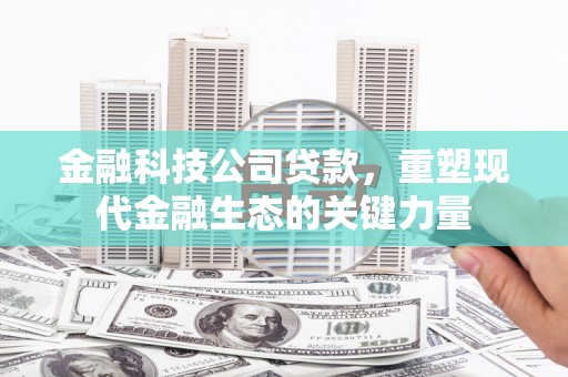八德金融科技公司贷款，重塑现代金融生态的关键力量