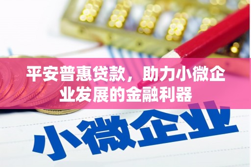 八德平安普惠贷款，助力小微企业发展的金融利器