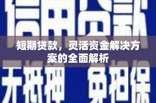 八德短期贷款，灵活资金解决方案的全面解析