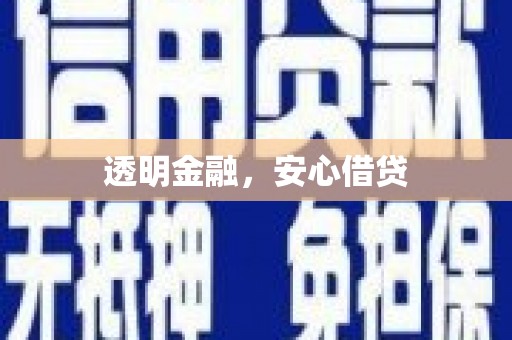 八德透明金融，安心借贷
