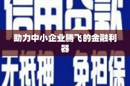 八德助力中小企业腾飞的金融利器