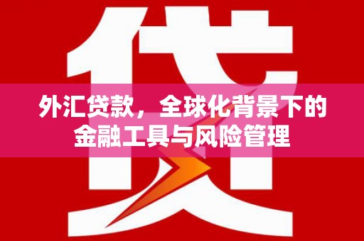 八德外汇贷款，全球化背景下的金融工具与风险管理